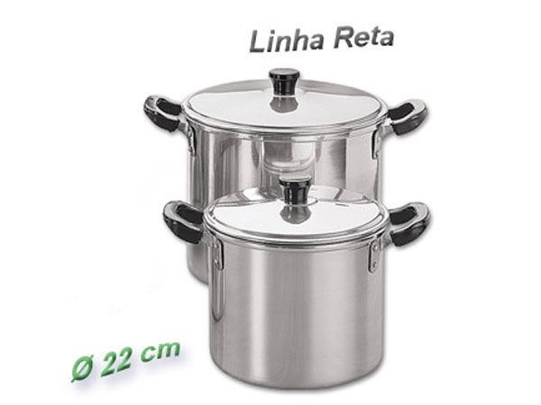 Caldeirão Reto Polido Nº 22cm